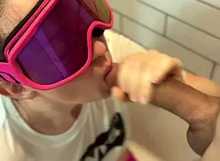 Rough Dickflash In Bathroom Leads To Cumshot On Face Part 2