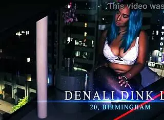 British Blonde Student Smoking Joi with Natural Tits Foreplay Toys