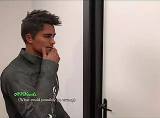 Leap of faith 100 in hentai anime game with big tits