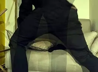 i found my stepmom’s wet panties at home and CAME HARD on them - intense moans with a huge cock in a fancy suit