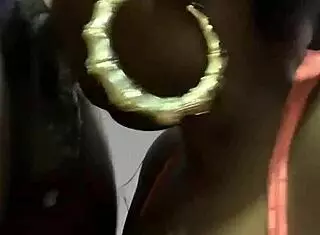 Young Ebony BBW Milf Gives Sloppy Wet Blowjob To Fat Black Cock