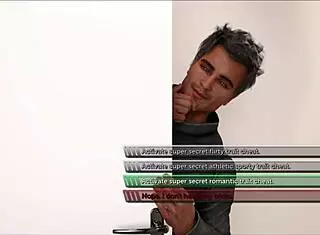 Leap of faith 100 in hentai anime game with big tits