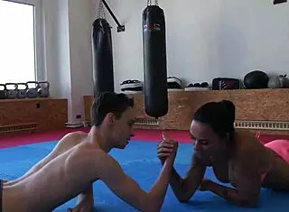 Milana Takes on Viktor in an Intense Wrestling Rematch