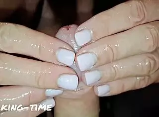 British Mistress Milks Mushroom Head in POV