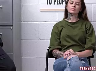 Tattooed redhead Vanessa Vega caught shoplifting groceries by officer