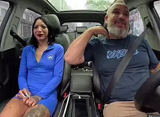 Livia Park Gives Ass in Car