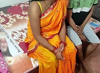 indian step mom and son kitchen role play fuck