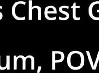 Rina Arem’s chest drenched in cum POV style