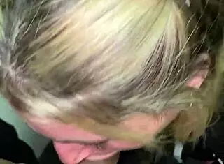 She sucks my dick in the public bathroom of a cinema