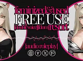 ff m erotic audio, uh, midnight meadows feminization strapon play... so wild!