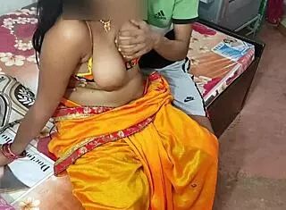 indian step mom and son kitchen role play fuck
