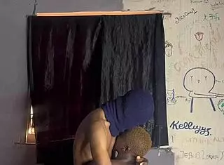 Have you seen this ebony amateur with huge curves sucking big black cock before assfucking?