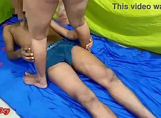 Friend breaks waist in intense anal fucking