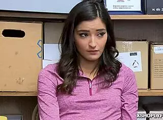 Shoplyfter Emily Willis gets fed mouthful of monster cock while riding