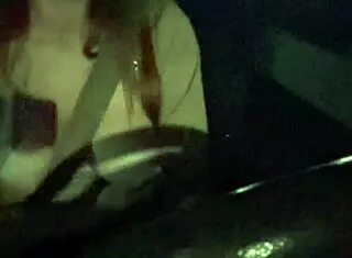 Artemisia Love Night Car Ride Flashing Big Tits Nipples Play Smoking Fetish