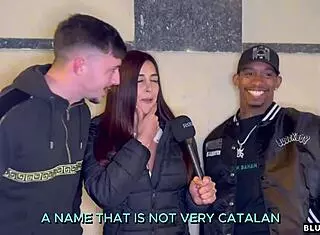 Street ends in hard amateur threesome with bbc