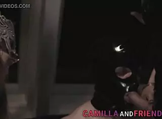 Shemale in Latex Fetish Scene