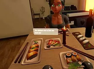 bold voyeur watches brunette's pussy in vr peepshow