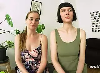 Women Kissing in the Hallway