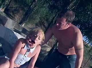 Amateur Milf Gets Rough Anal Outdoors