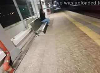 stranger fucks her in jeans at train station pov