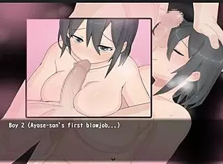 magical girl with big tits masturbates in anime style 😍