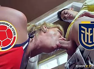 la puta de ecuador screams in colombian prostitute action!