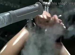 Asian Bondage Electro Play with Intense Restraints