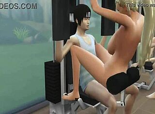 Hey, vil du se Naruto hentai med Hinata og Sakura i erotisk træningstøj?