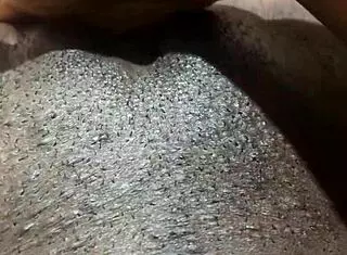 Homemade video of ebony woman enjoying private time alone.