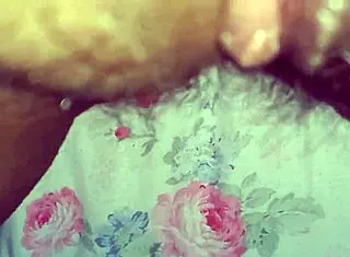 the latina teases her big clit on hairy pussy