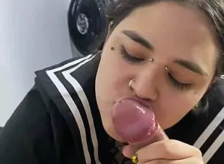 Fat Schoolgirl Whore Sucks And Fucks Her Classmate's Big Ass