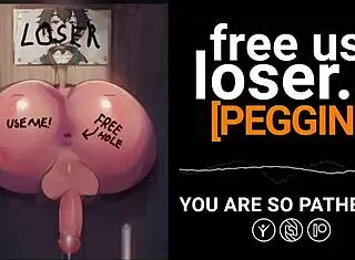 Erotic audio of bound loser humiliated at gloryhole by femdom.