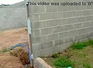 Construction worker scores and fucks the hot boss lady on site, moaning loudly.