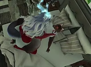 Sapphireův dlouhý den končí divokou futanari akcí!