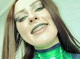 Dominatrix Shego catches and punishes with strap-on in roleplay