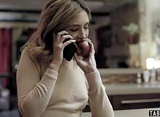 babysitter fucks while chatting with boyfriend