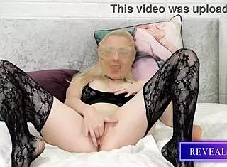 I saw kinky Italian milfs playing with dildos in stockings