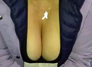 Harassing a Curvy Venezuelan Mature in Lima Streets with Red Thong. Part 2 Shows Her Big Natural Tits Teasing in Public.