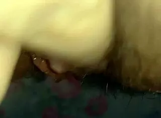 the latina teases her big clit on hairy pussy