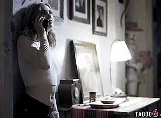 babysitter fucks while chatting with boyfriend