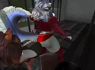 Sapphire's Long Day Ends with Wild Futanari Action!